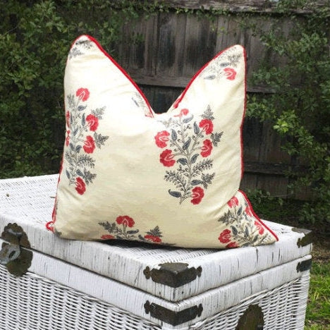 Dainty Country Florals Cotton Cushion Cover