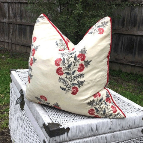 Dainty Country Florals Cotton Cushion Cover