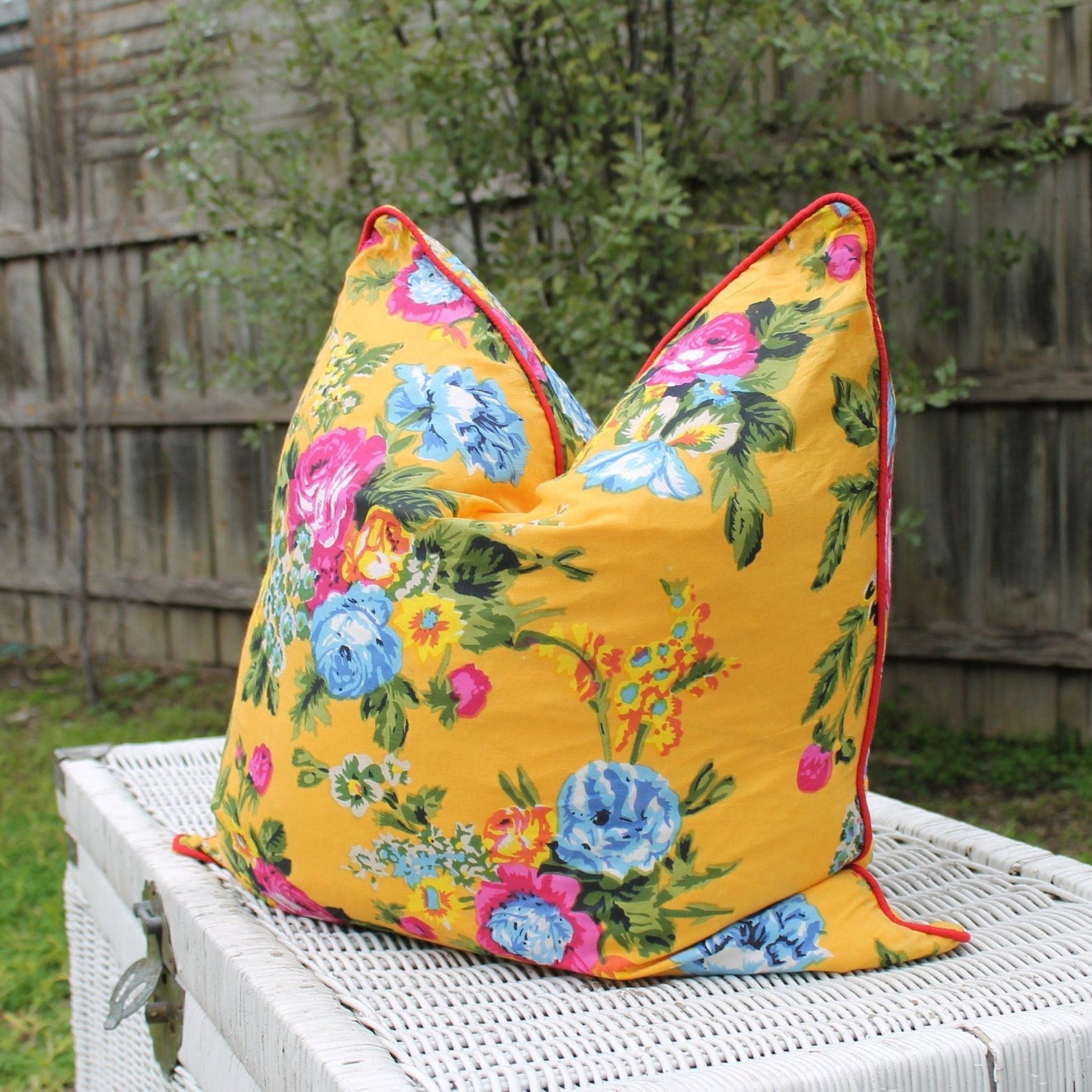 Cozy Floral Comforts Handmade Cushion