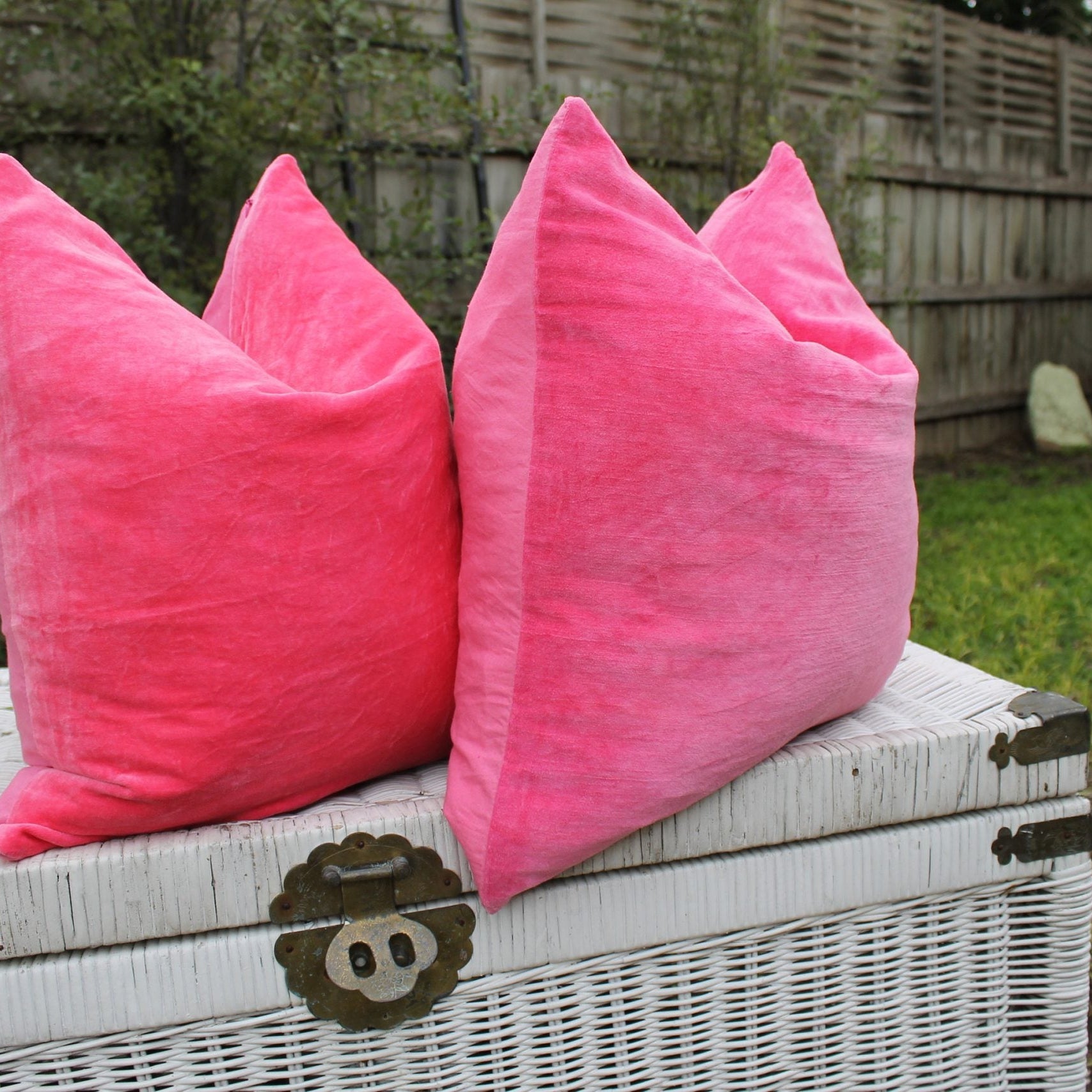 Flamingo Haze Velvet Cushion Cover