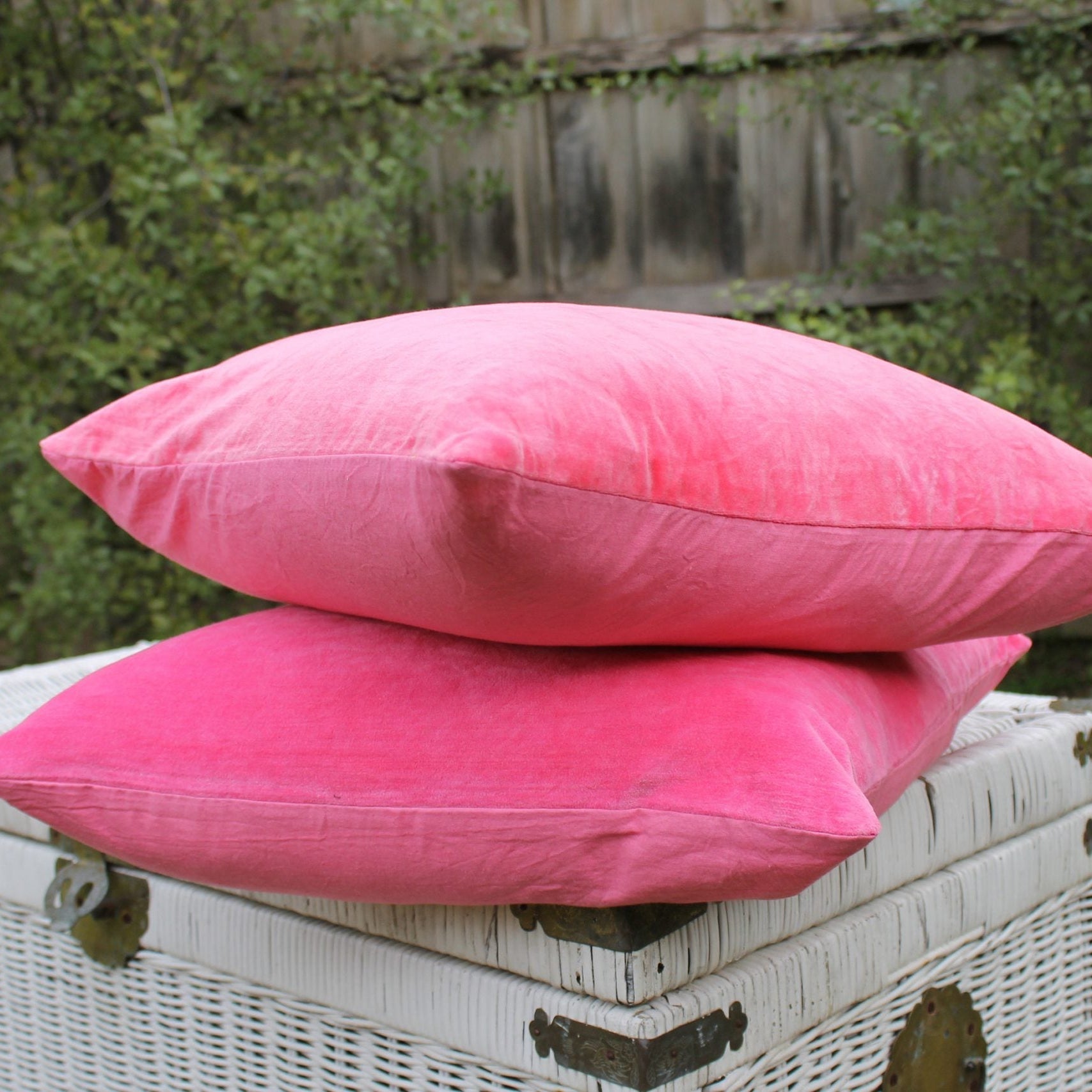 Flamingo Haze Velvet Cushion Cover