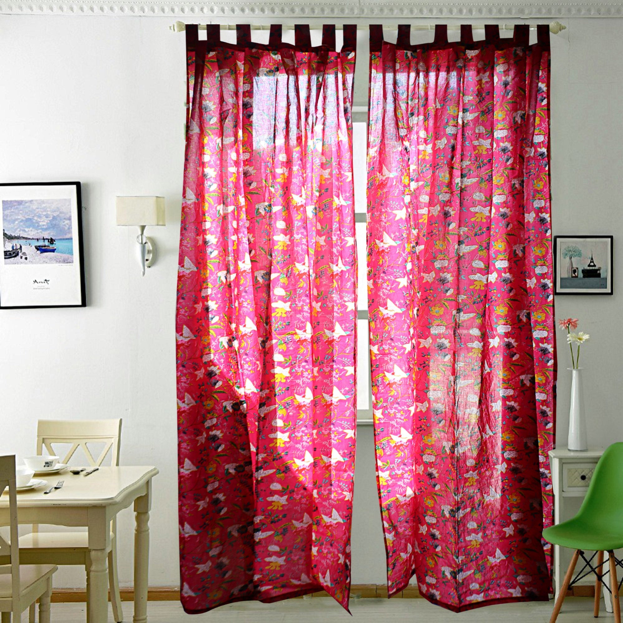 Fiesta Dreams Cotton Boho Curtains - Vibrant