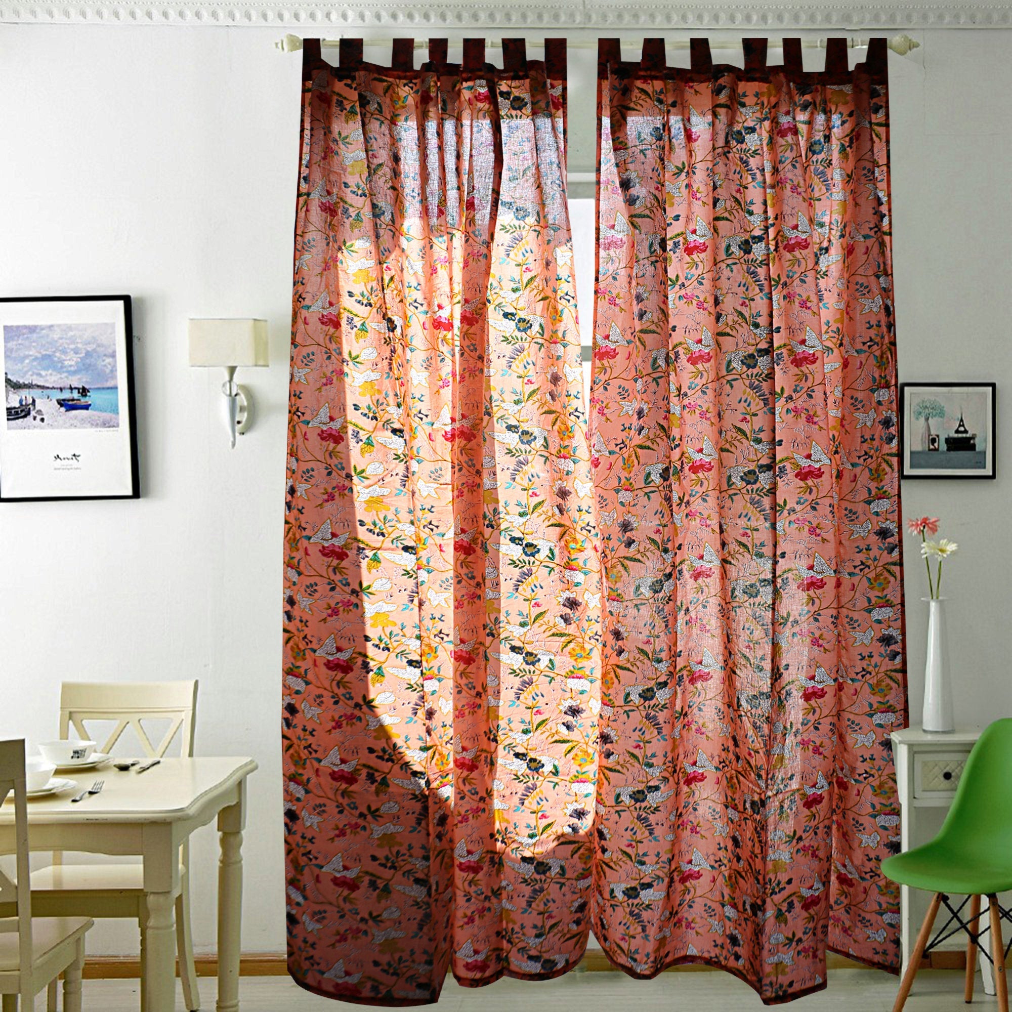 Blooming Botanicals Boho Curtains