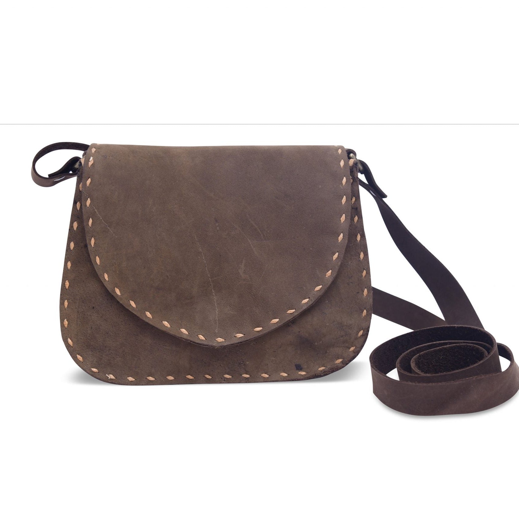 Leather Crossbody Shoulder Bag Travel Satchel