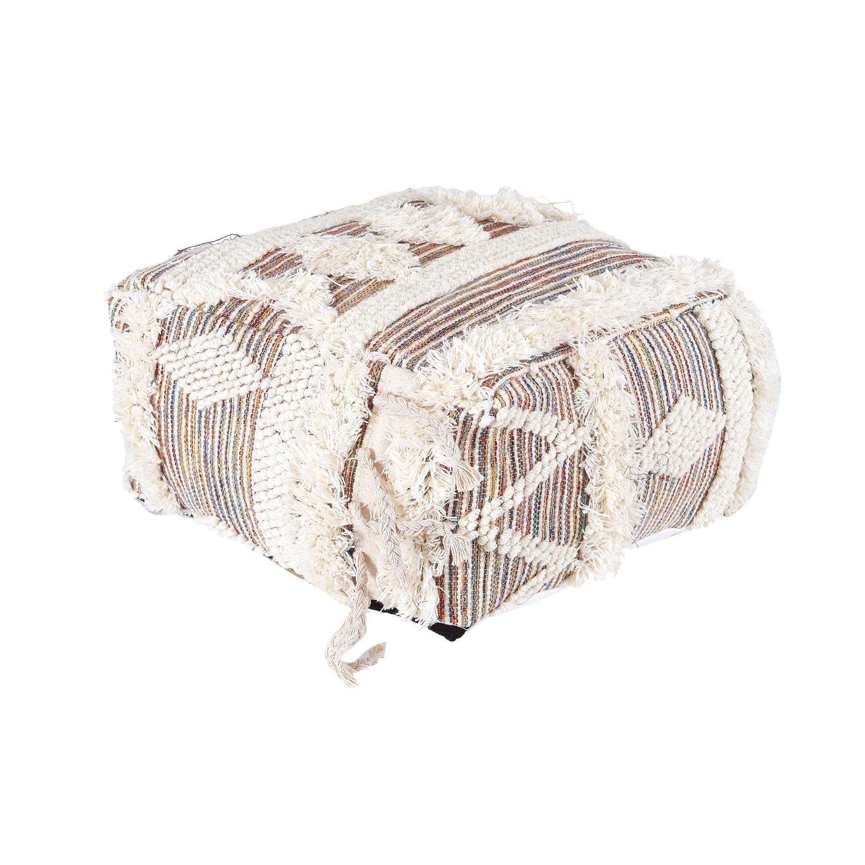 Moroccan Ottoman Cushion - Tassel Night