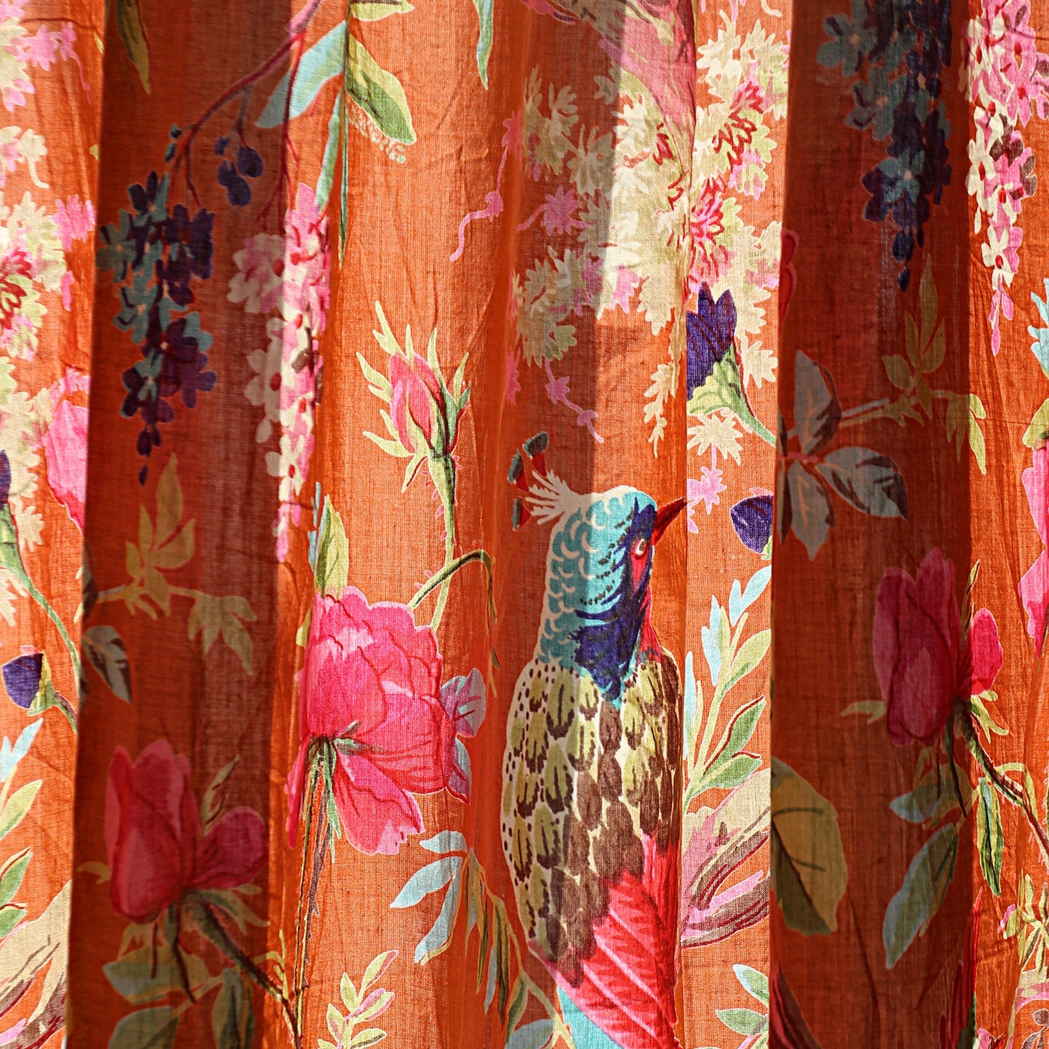 Birds & Blooms Boho Curtains