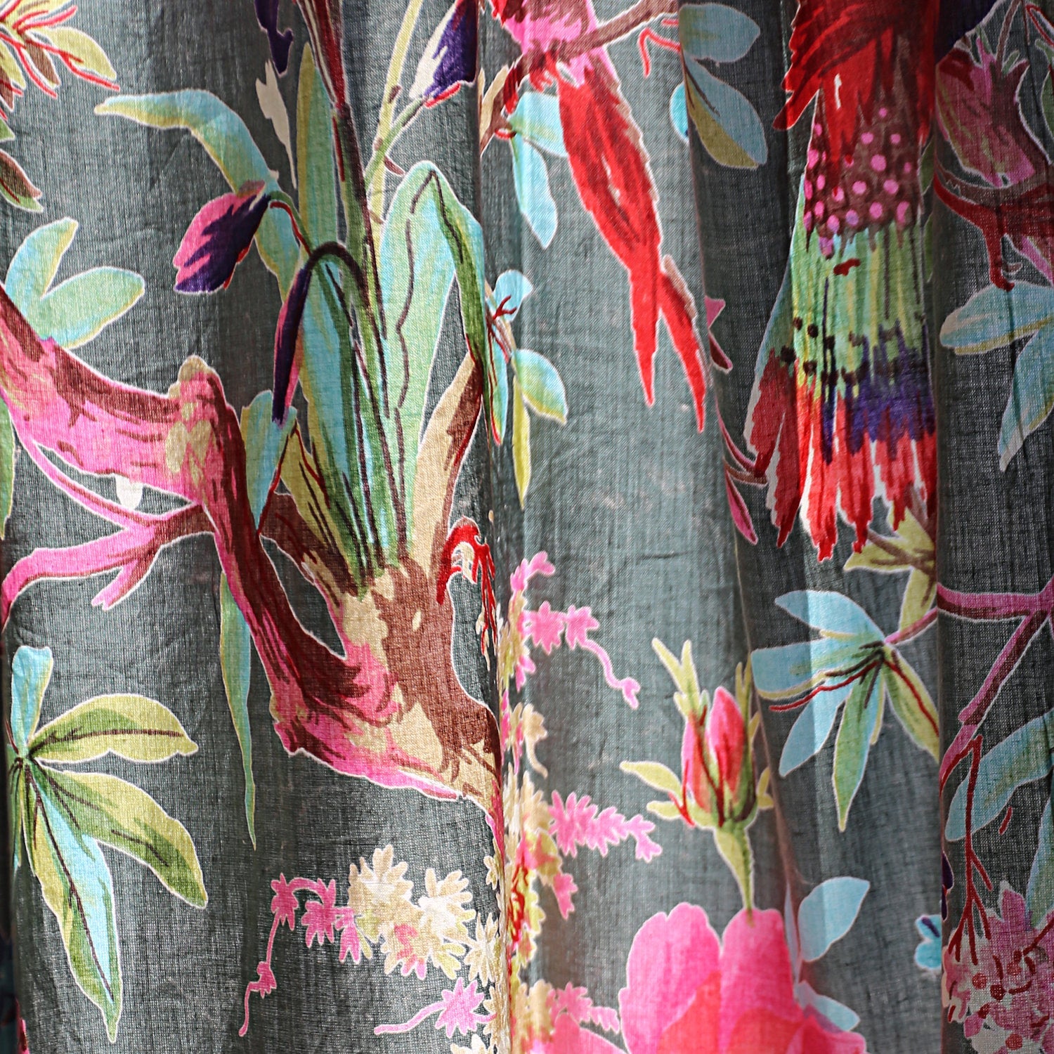 Paradise Blooms Boho Curtains