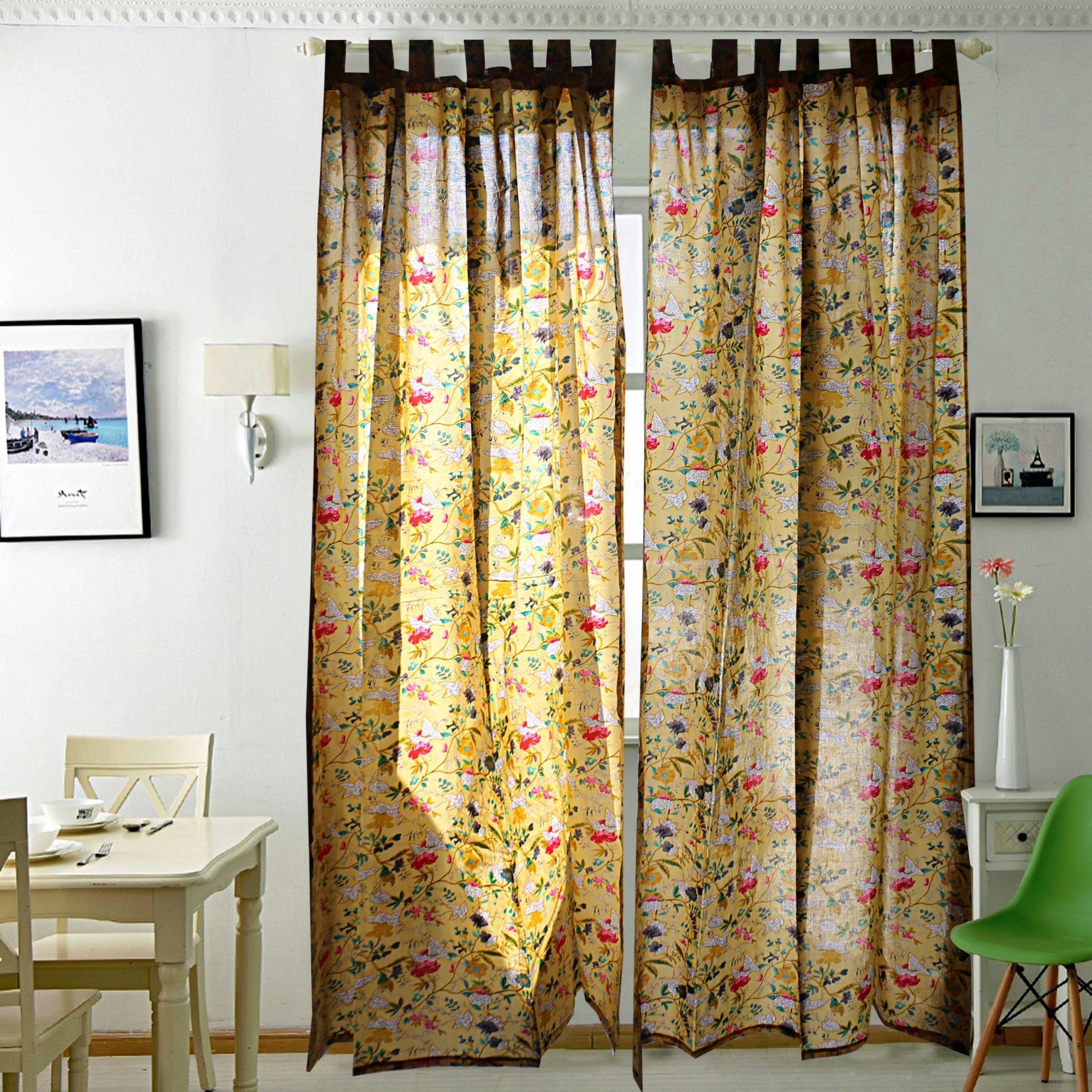 Nature's Palette Boho Curtains