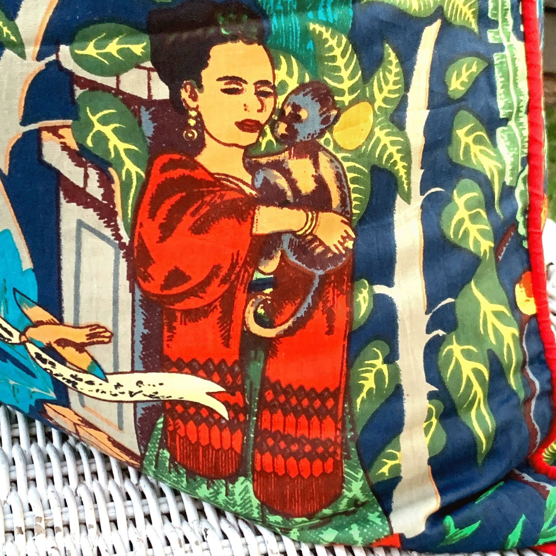 Mystical Frida Cotton Cushion Cover