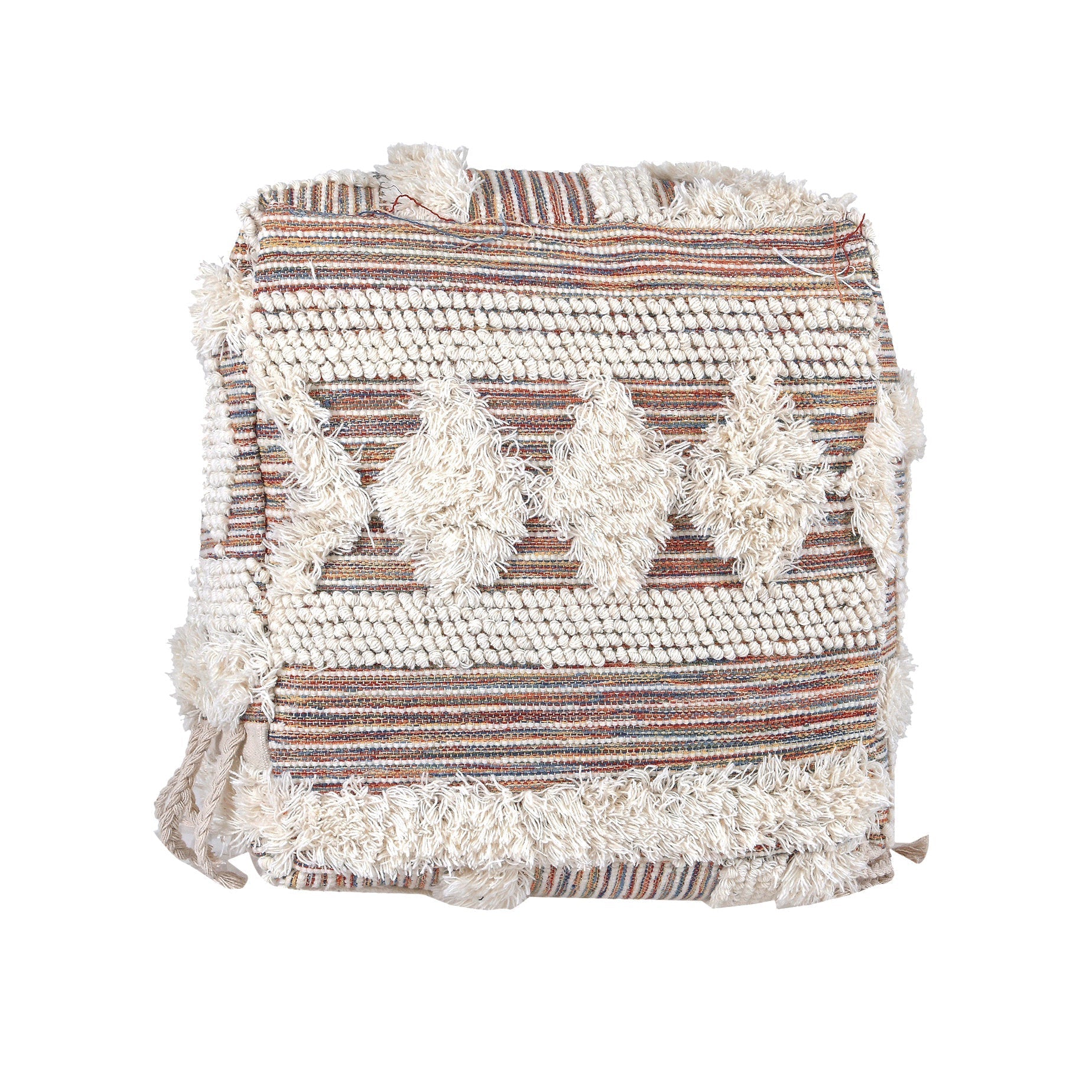 Moroccan Ottoman Cushion - Tassel Night