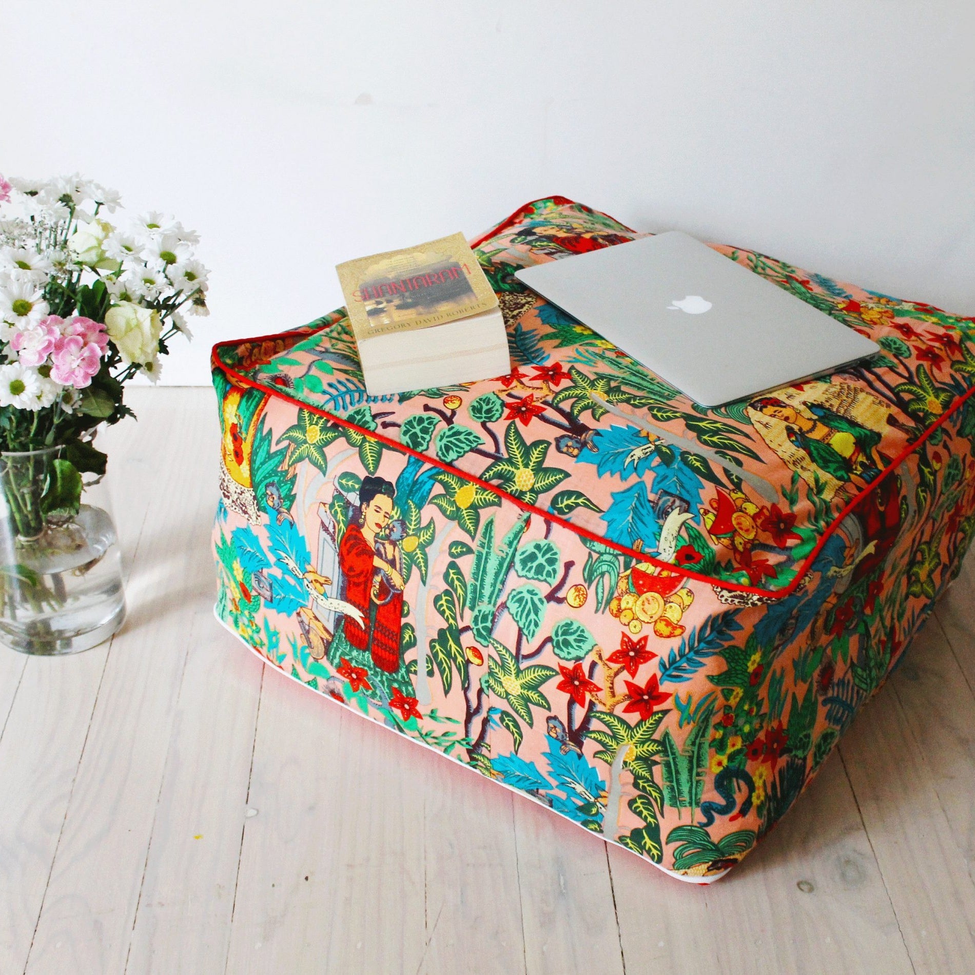 Moroccan Pouf - Frida Peach