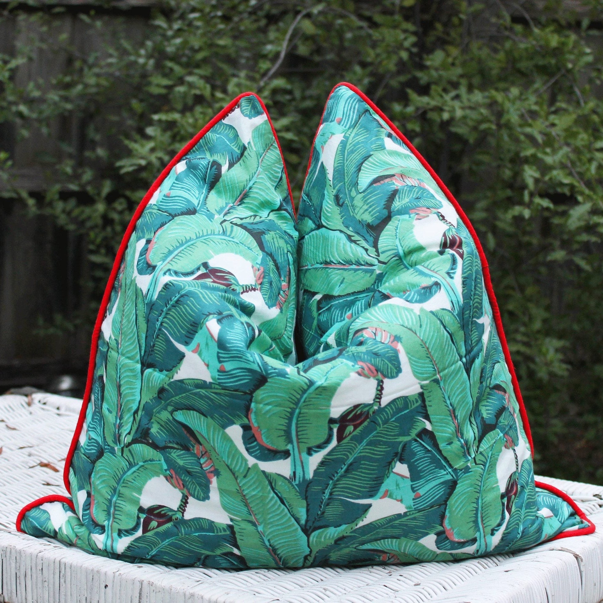 Tropical Palms Cotton Cushion Cover