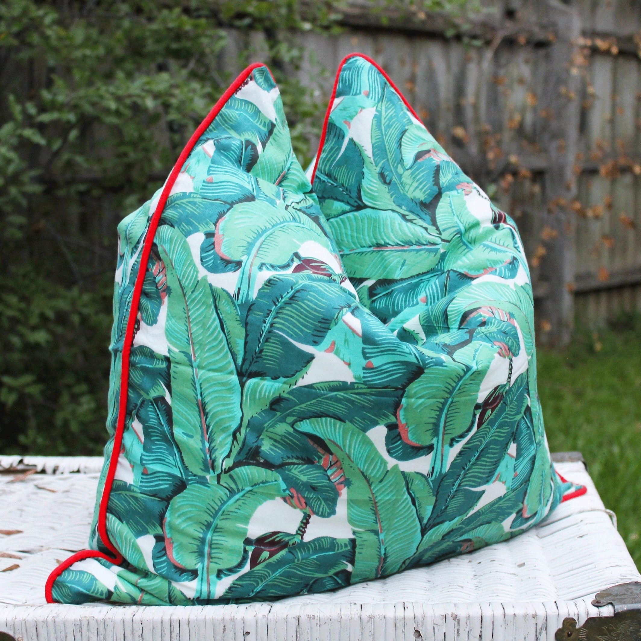 Tropical Palms Cotton Cushion Cover