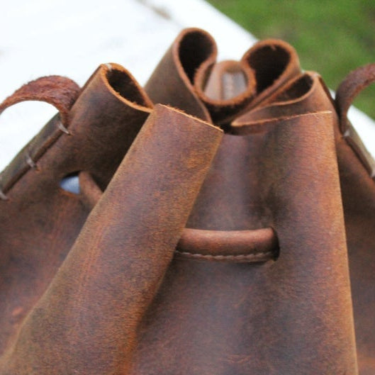 Tan Leather Crossbody Bag - Small Purse