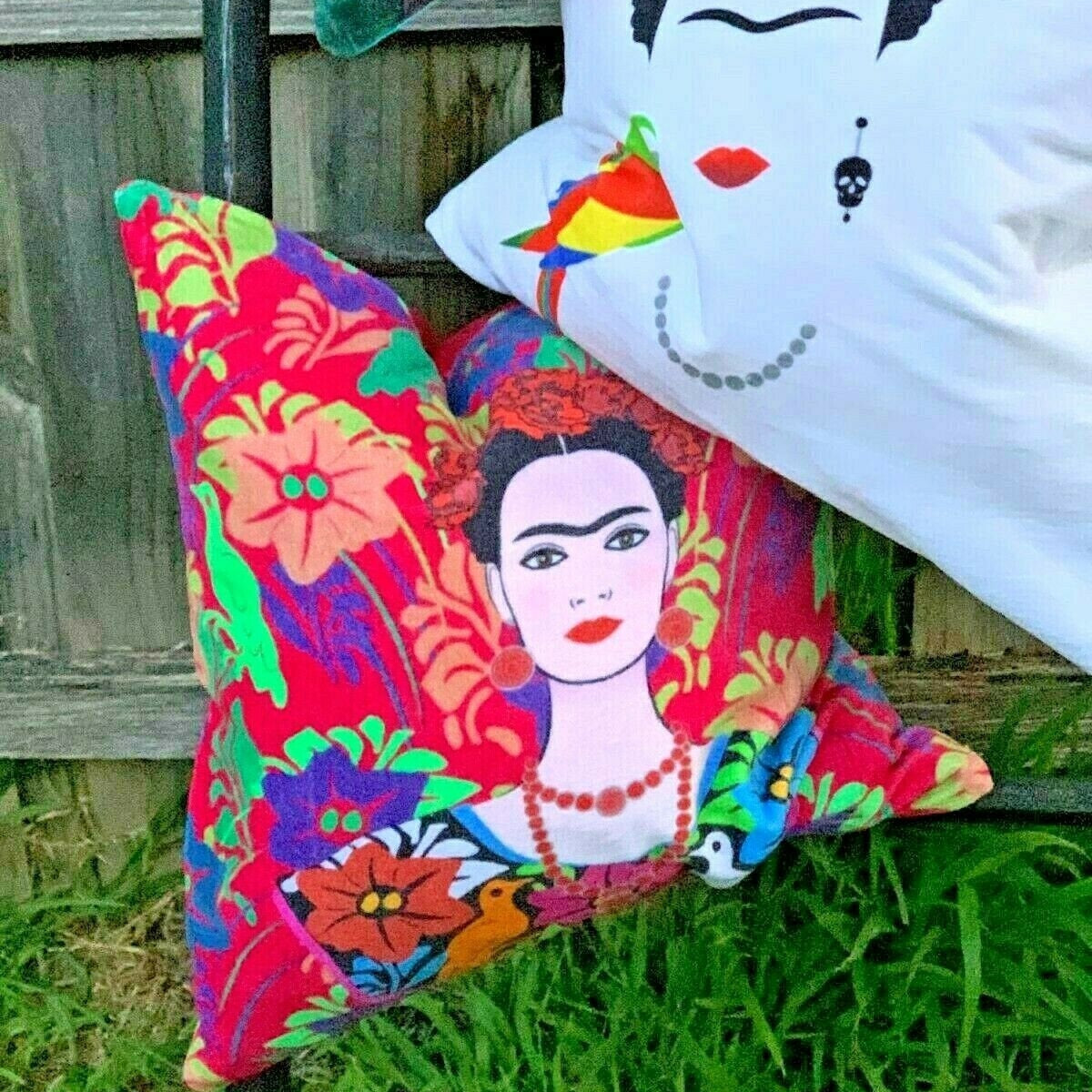 Frida's Oasis Velvet Cushion Cover