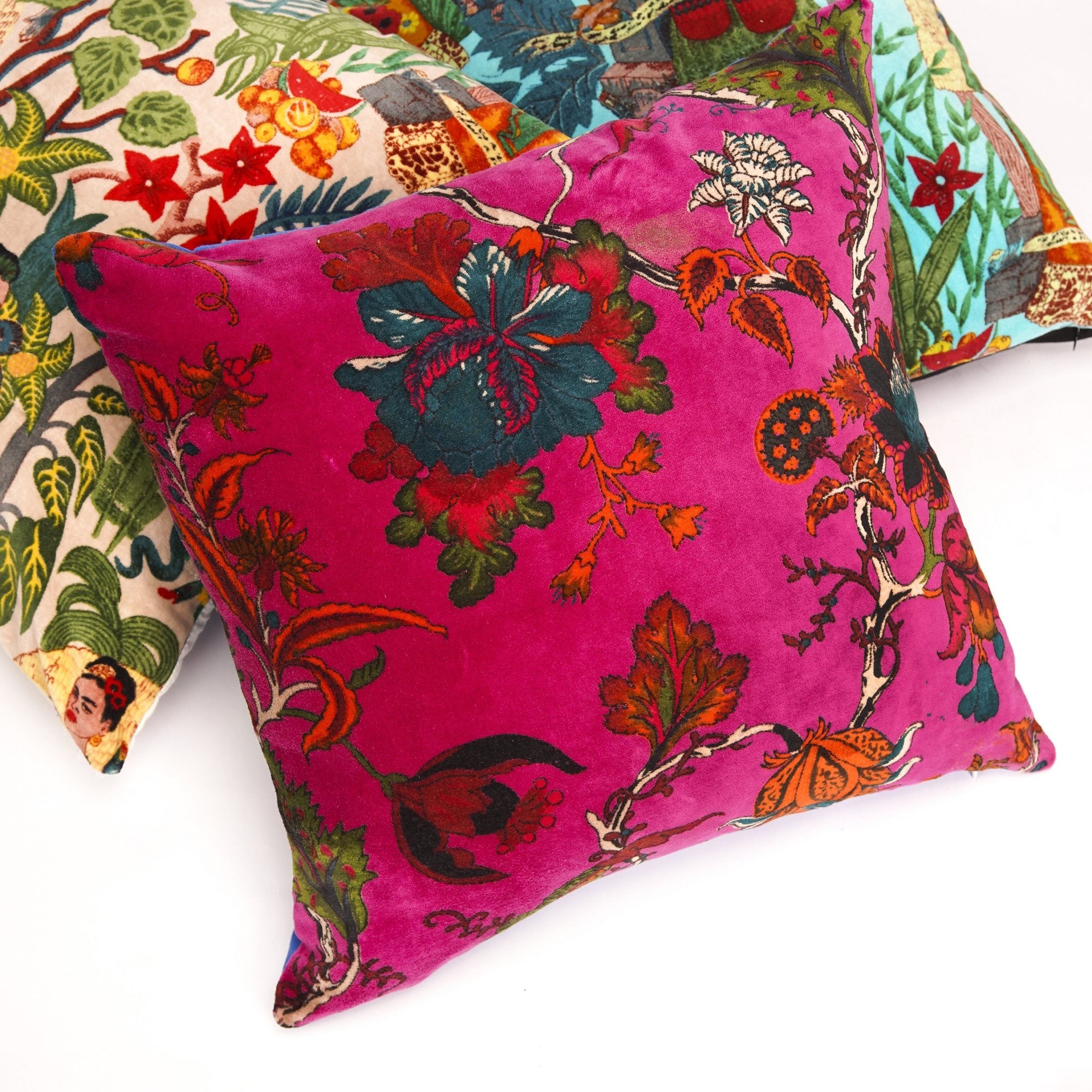 Inspired by Kahlo Velvet Cushion Cover