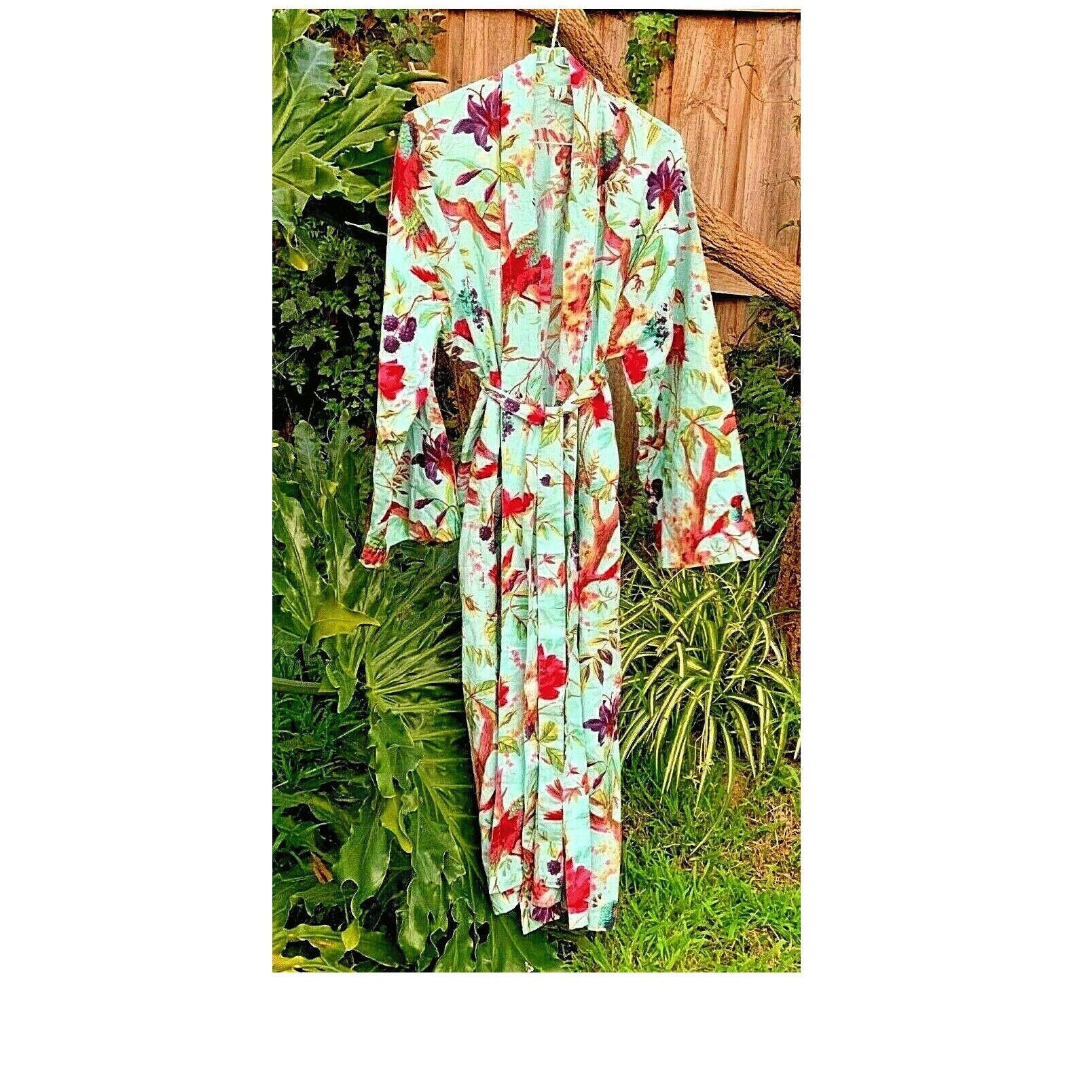 Mint Serene Women's Kimono Robe