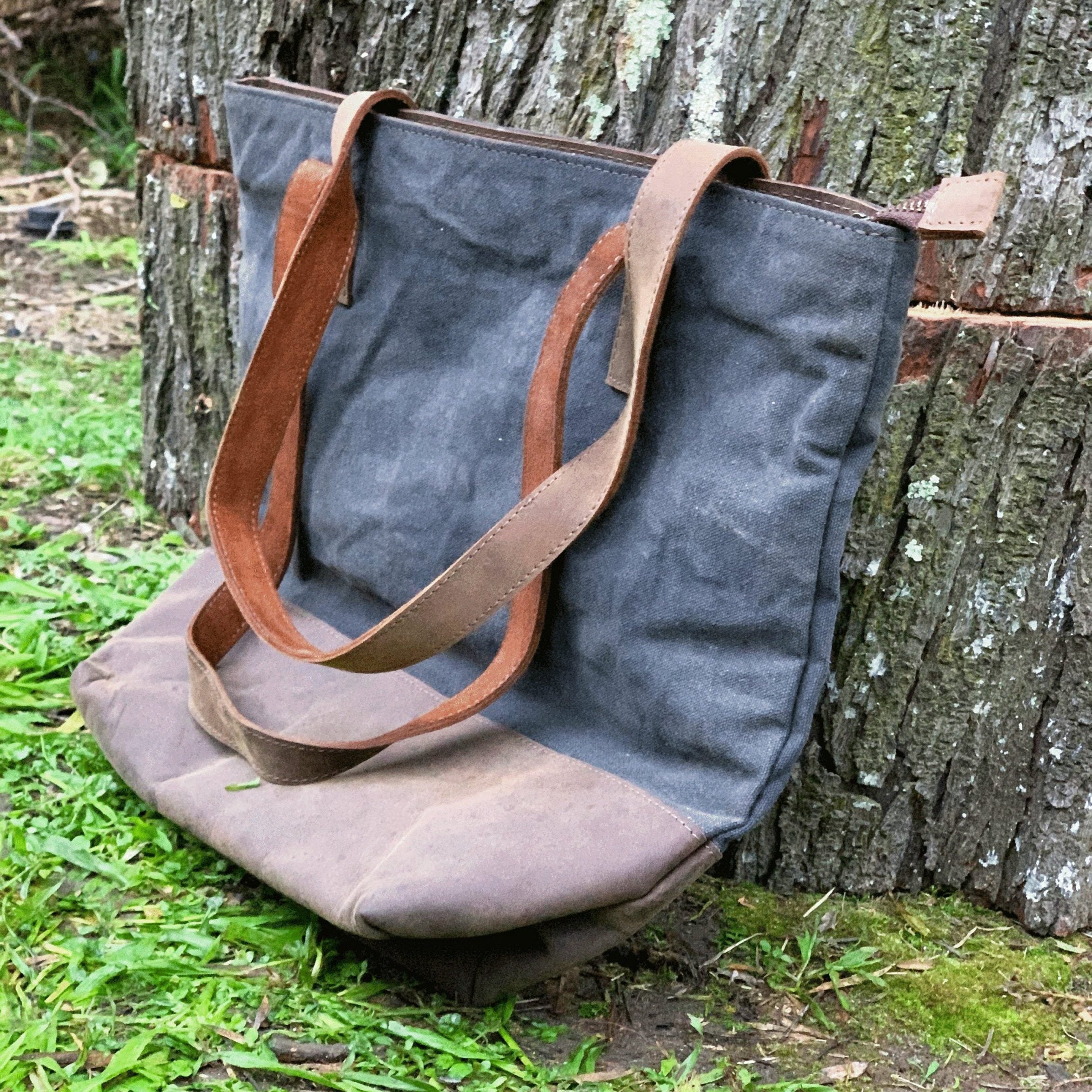 Waxed Canvas Tote Bag - Durable & Stylish