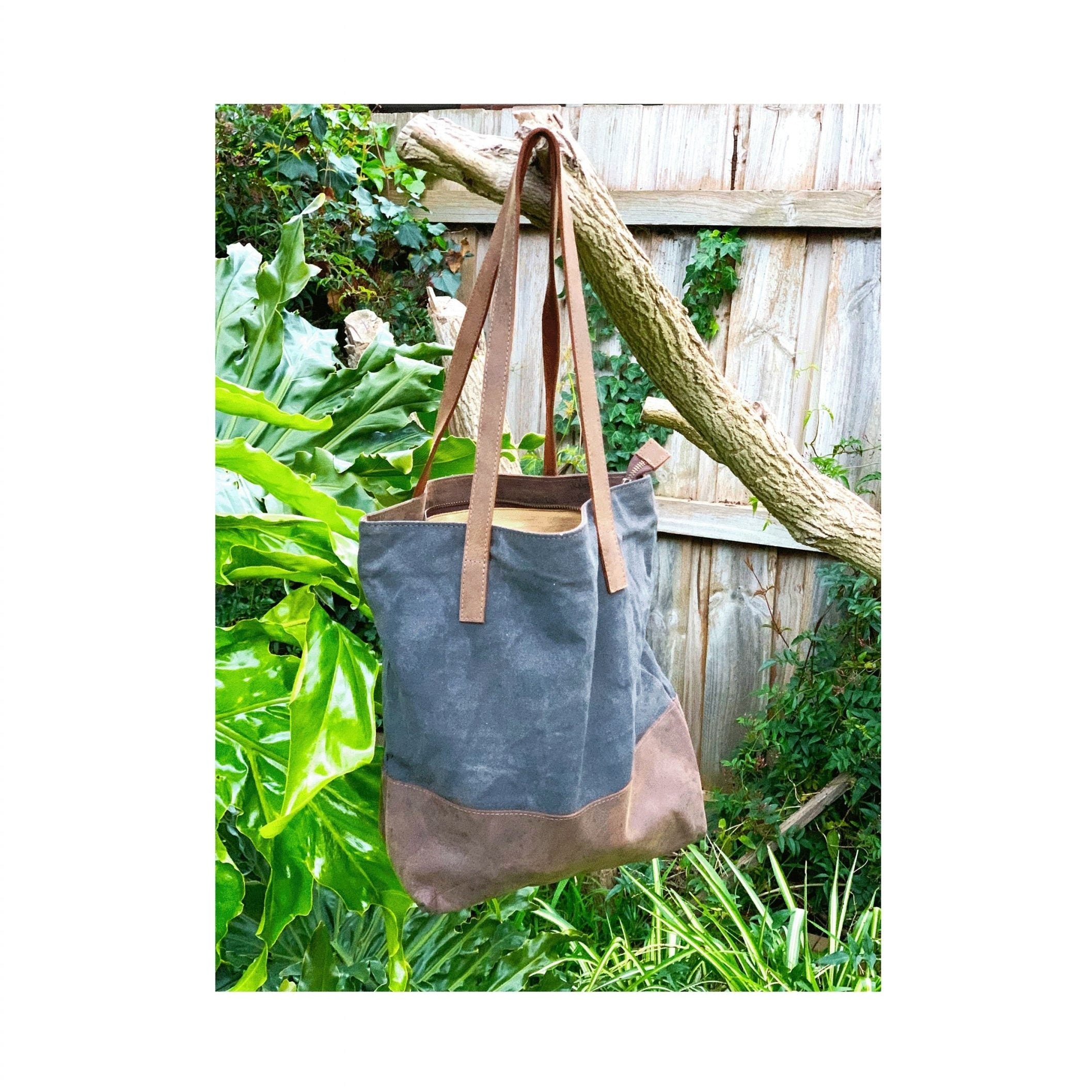 Waxed Canvas Tote Bag - Durable & Stylish