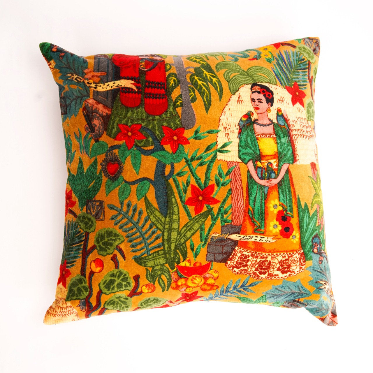 Frida's Tapestry Velvet Cushion Cover