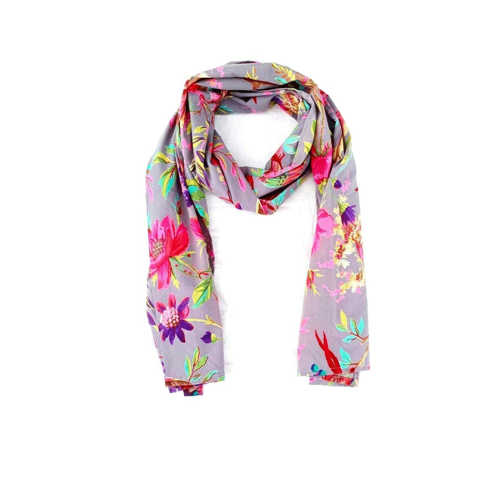 Boho Blooms Cotton Scarf