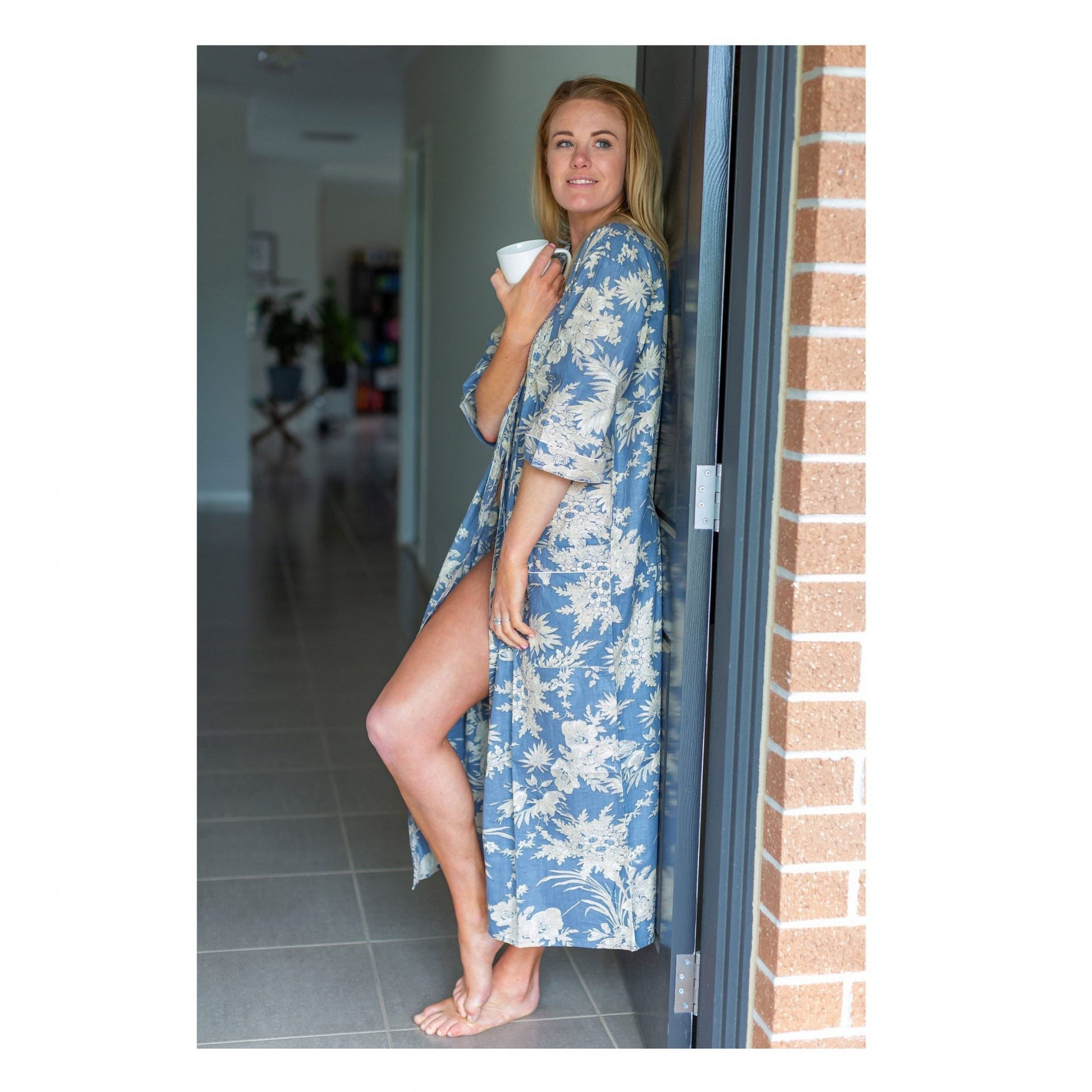 'Boho Piece' Women’s Cotton Kimono Robe - Stylish