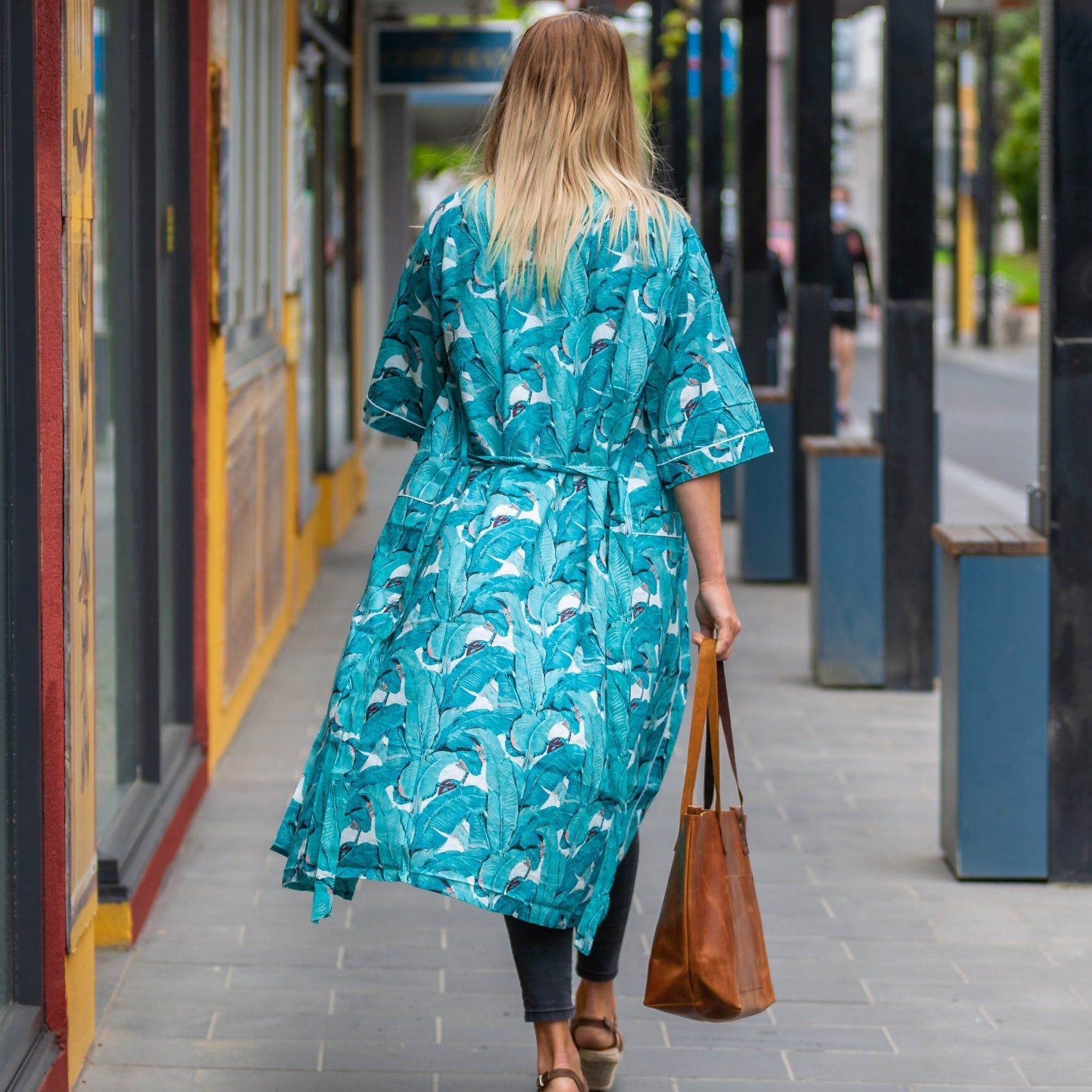 'Forgotten Elegance' Women’s Cotton Kimono Robe